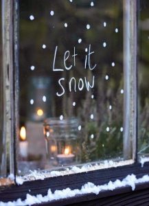  Une peinture de fenêtre en neige enfants