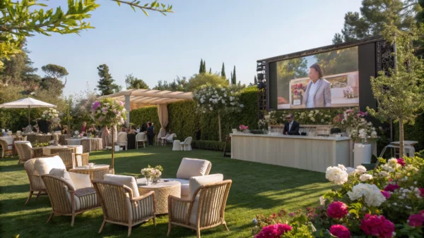 Louer un écran géant pour une garden party : ce qu’il faut savoir